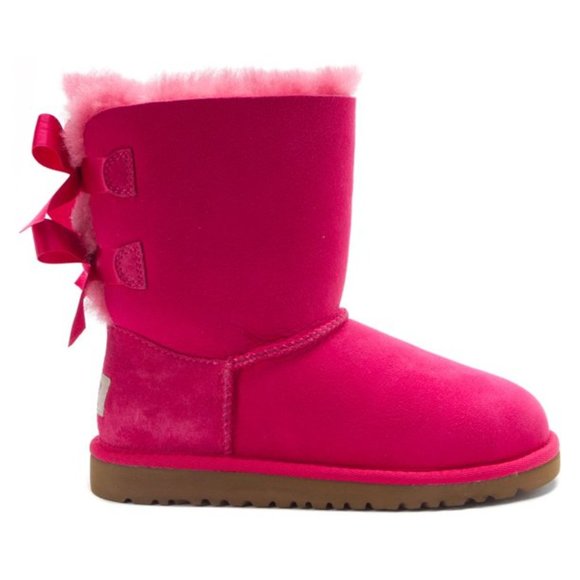 UGG Other - NEW UGG Kid Toddler Bailey Bow CRS Satin Sheepskin Lined Short Mid Calf Boot